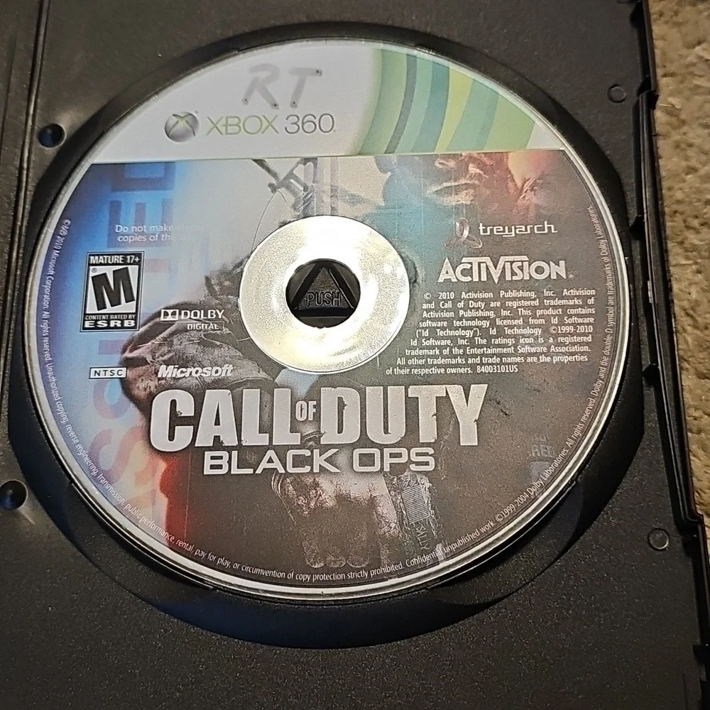 Xbox 360 Call Of Duty Black Ops